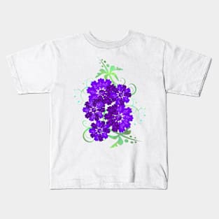 Violet Floral Decoration Dream Love Kids T-Shirt